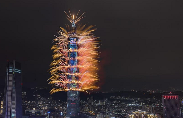 台北101の花火 台北101の花火
