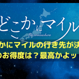 どこかにマイルの行き先が決定！そのお得度は？最高かよッ！！