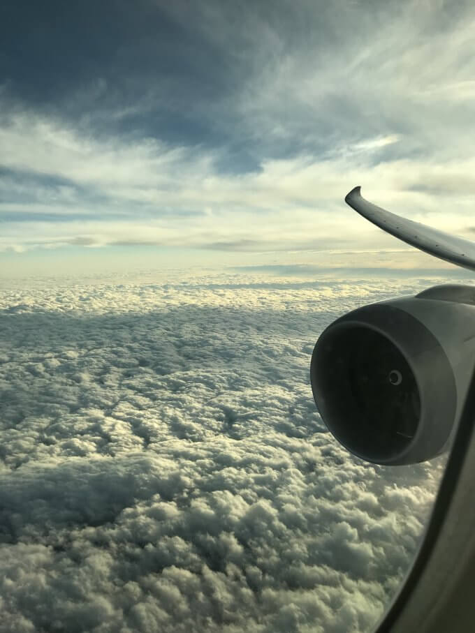 復路上空雲海