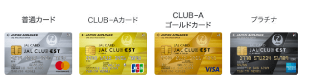 JAL CLUB ESTのカードフェイス