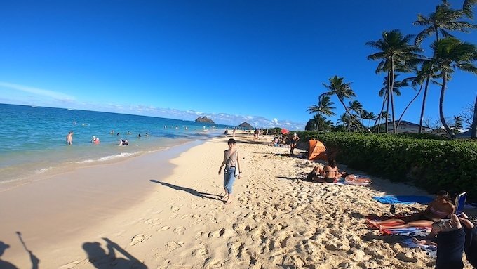 ラニカイビーチの景色