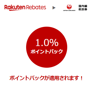 楽天リーベイツでJAL航空券を購入する